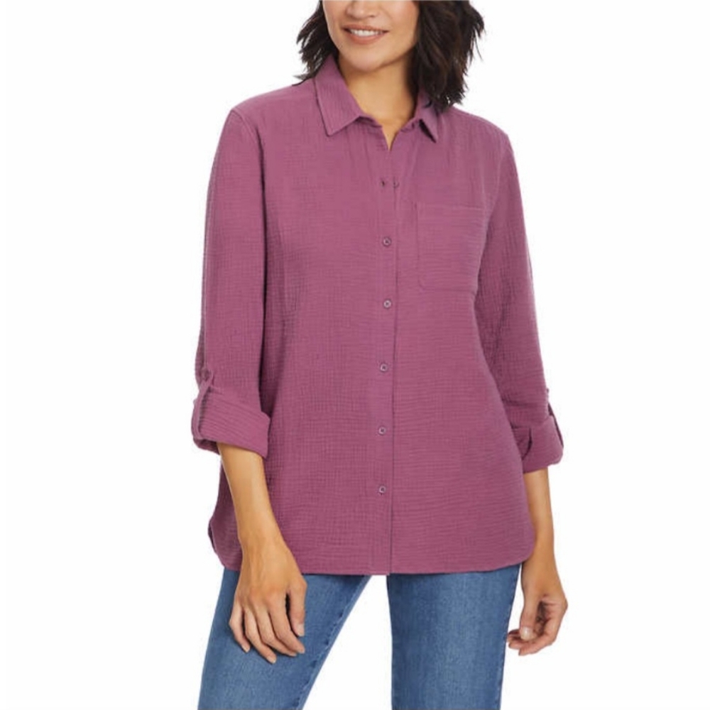 Ladies Ann Klein Gauze Top